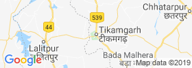 Tikamgarh map